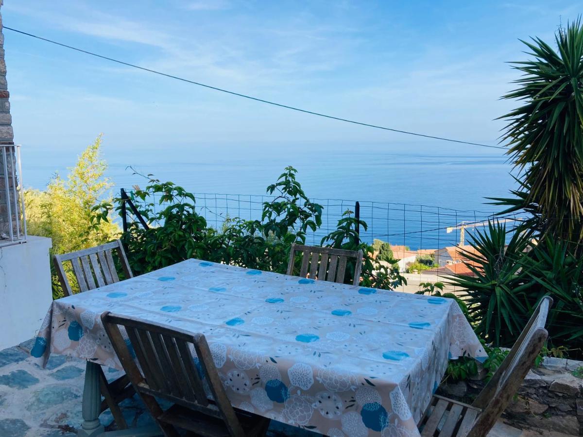Maison Mediterraneo - Rez De Villa, Vue Imprenable Sur La Mer Pietranera Esterno foto